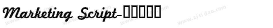 Marketing Script字体转换